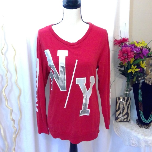 On Fire Other - 🛑SOLD IN STORE 🛑VTG On Fire- Long Sleeve NY Top